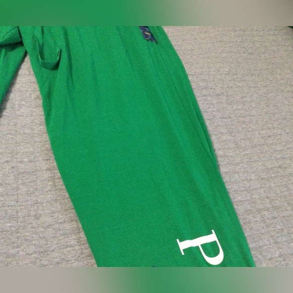 Polo Ralph Lauren Green Logo Jersey Sleep Joggers Size L w/Factory Defect - Picture 8 of 9